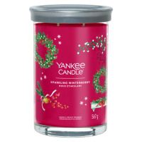 YANKEE CANDLE Signature Tumbler velký Sparkling Winterberry 567 g