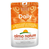 Almo Nature Cat Daily Menu kapsička 6 x 70 g - Mix (3 druhy) - 2 x kuře & losos, 2 x kuře & hově