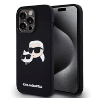 Karl Lagerfeld Liquid Silicone Double Heads MagSafe Zadní Kryt pro iPhone 14 Pro Max Black