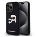 Karl Lagerfeld Liquid Silicone Double Heads MagSafe Zadní Kryt pro iPhone 14 Pro Max Black