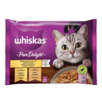 Whiskas Kapsa Pure Delight drůbeží v želé 4x85g