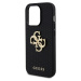 Zadní kryt Guess PU Perforated 4G Glitter Metal Logo pro Apple iPhone 15 Pro Max, černá