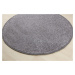 Vopi koberce Kusový koberec Capri šedý kruh - 100x100 (průměr) kruh cm