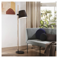 Ideallux Ideal Lux Axel stojací lampa dřevo, černá/přírodní
