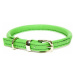 Dogs & Horses Rolled Leather Green M