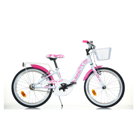 Dino Bikes Dětské kolo 20, HiTech ocel, bílé/růžové
