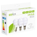 ECOLUX LED žárovka Ecolux 3-pack , miniglobe, 6W, E14, 3000K, 450lm, 3ks