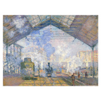 Obrazová reprodukce The Gare St. Lazare (1877), Claude Monet, 40 × 30 cm