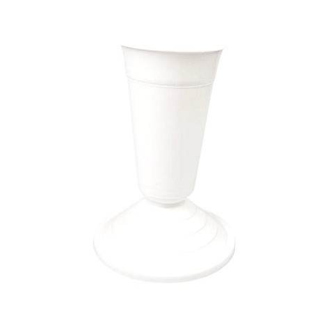 4DAVE náhrobní váza bílá 25cm