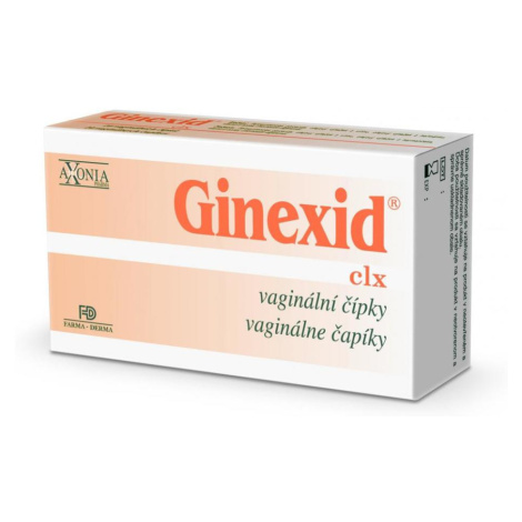 GINEXID Vaginální čípky 10 kusů