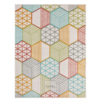 Pestrobarevný koberec s geometrickými vzory Šířka: 120 cm | Délka: 160 cm
