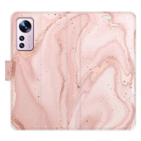 iSaprio flip pouzdro RoseGold Marble pro Xiaomi 12 / 12X