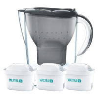 BRITA Marella Cool Memo, 3x filtr MX PRO, Filtrační konvice,grafitová 2.4 l