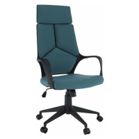 Kancelářská židle VOYAGER – látka, modrá / zelená