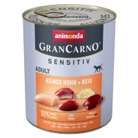 Animonda GranCarno Adult Sensitive 24 × 800 g - výhodné balení - čisté kuřecí & rýže