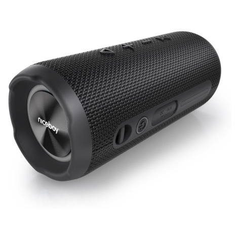 Niceboy Nexus - LED Bezdrátový reproduktor s mikrofonem 26W/4000 mAh IPX6 černá nexus