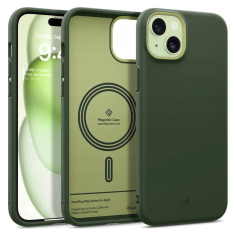 Pouzdro pro iPhone 15, Spigen Caseology Nano Pop Mag, MagSafe stylový, pevný
