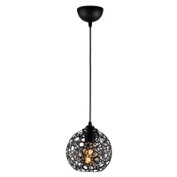 Černé závěsné svítidlo s kovovým stínidlem ø 17 cm Fellini – Opviq lights