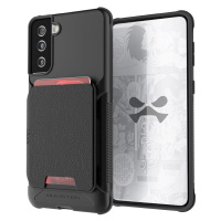 Kryt Ghostek Exec4 Black Leather Flip Wallet Case for Samsung Galaxy S21 Plus