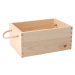 Dřevěný box s úchyty 24 x 17 x 11 cm