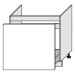ArtExt Kuchyňská skříňka spodní dřezová BONN | D1ZM 80 Barva korpusu: Černá
