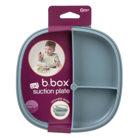 B.box talířek s přísavkou 2v1 modrý