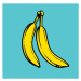 Ilustrace Bananas Pop Art illustration, Man_Half-tube, 40 × 40 cm