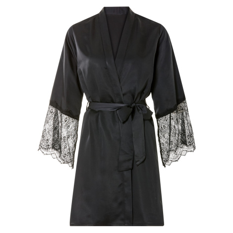 esmara® Dámské saténové kimono (černá, M (40/42))