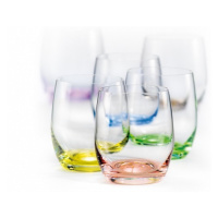 Crystalex Barevné skleničky Club Rainbow 300 ml, 6 ks