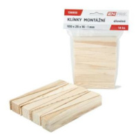 Klínky montážní dřevěné, 100 x 25 x 16 - 1 mm, 14 ks, ENPRO