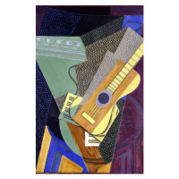 Obrazová reprodukce Guitar on a Table; Guitare sur une Table, 1916, Gris, Juan, 26.7 × 40 cm