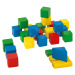 Dřevěné kostky Wooden Toy Blocks Eichhorn barevné 85 dílů v různých tvarech od 12 měsíců