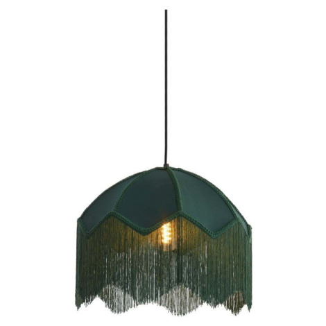 Závěsné svítidlo v petrolejové barvě s textilním stínidlem ø 40 cm Malacia – Light & Living