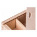 FK Dřevěná krabička na fotografie 10x15 s gravírováním SVATBA - 19x19x5 cm, Přírodní