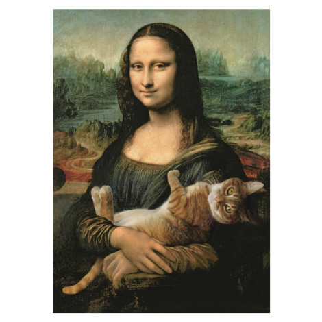 Puzzle Mona Lisa s kočkou 500 dílků Trefl