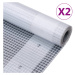 vidaXL Krycí plachty 2 ks 260 g/m² 4 x 15 m bílé