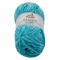 Vlnika Samet Soft 100 g, 253 tyrkysová