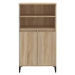 vidaXL Skříň highboard dub sonoma 60 x 36 x 110 cm kompozitní dřevo