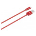Datový kabel ALIGATOR PREMIUM 2A, MicroUSB 2m, červená