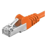 Premiumcord Patch kabel CAT6a S-FTP, RJ45-RJ45, AWG 26/7 2m oranžová Oranžová