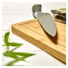 Klarstein Batvik, bambusové prkénko, 33 x 1,5 x 23 cm (Š x V x H), šetrné k nožům, drážka na zac