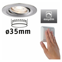 PAULMANN LED vestavné svítidlo Nova mini Plus EasyDim výklopné 1x4,2W 2700K kov kartáčovaný 230V