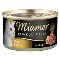Miamor Feine Filets v želé s tuňákem a sýrem, 100g plechovka 48× 100 g