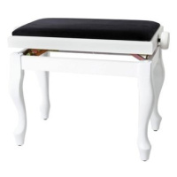 Gewa Piano Bench Deluxe Classic 130.340 White Matt