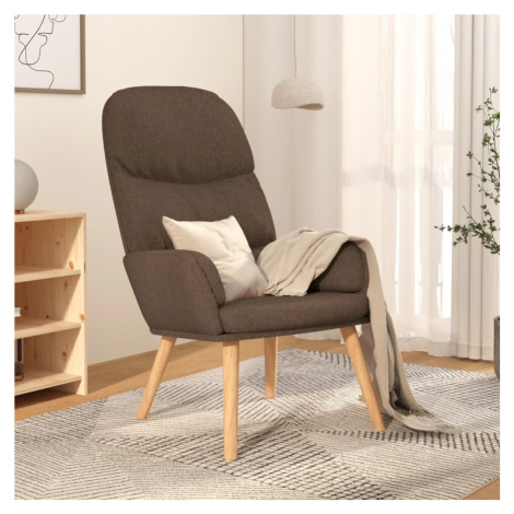 vidaXL Relaxační křeslo taupe textil