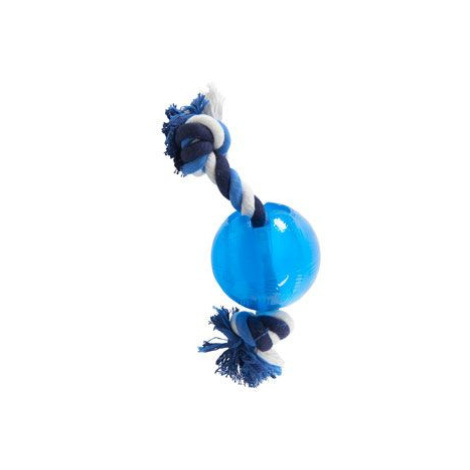 Hračka pes Buster Strong Ball s provazem světle modrá L Kruuse Jorgen A/S