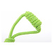 Přetahovadlo Reedog, bavlněné lano s míčem + úchyt, 27 cm - zelená