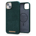 NJORD Salmon Leather Magsafe Case iPhone 14 Plus Green