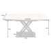 LuxD Roztahovací jídelní stůl Rafiqa 130-190 cm bílý