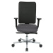 eurokraft pro Kancelářská otočná židle V4, čalouněné opěradlo, černá / antracitová